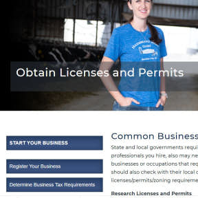 Obtain necessary permits and licenses.