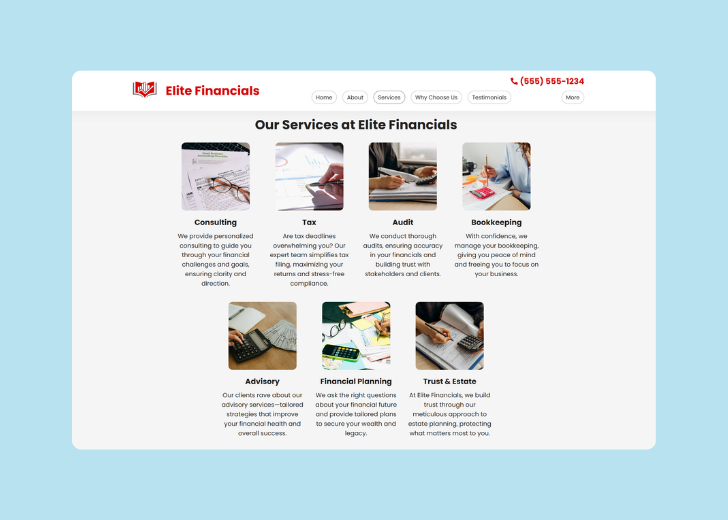 Spotless Touch landing page of a specific service titled 'Post Construction Cleaning' with a contact form on the side