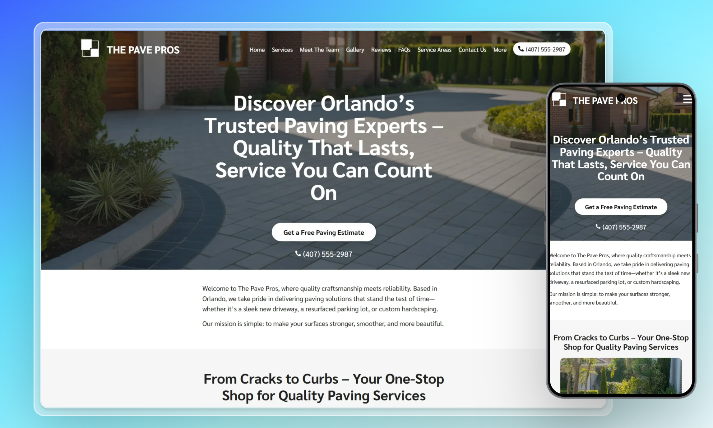 Paving Website Builder