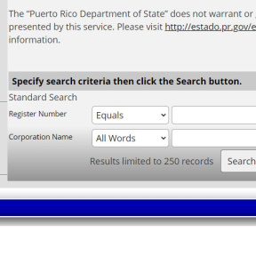 Perform a name availability search.