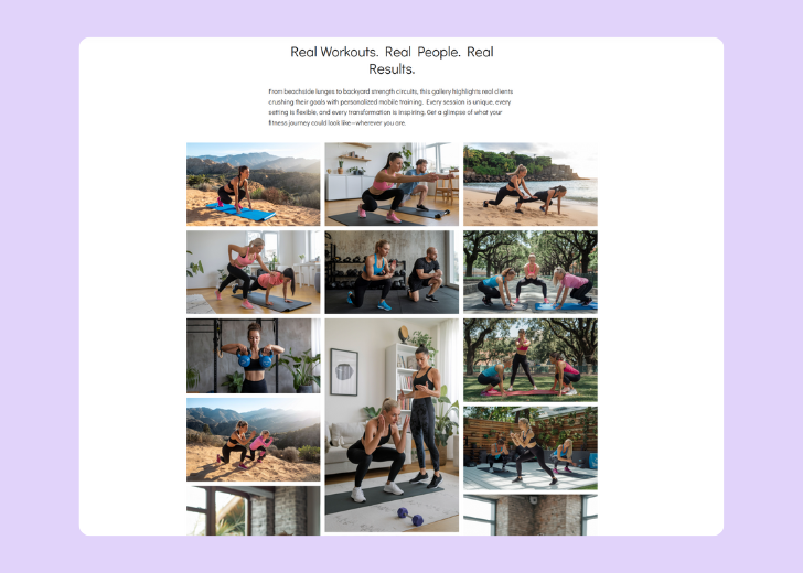 Gallery section titled 'Explore Our Stunning Home Remodeling Projects' with a gallery of 6 images of wooden-themed interior design in a masonry grid layout