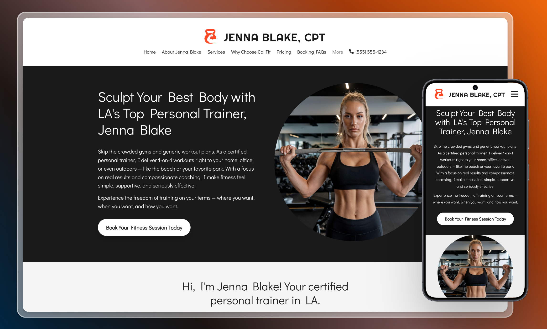 Personal Trainer Website Builder