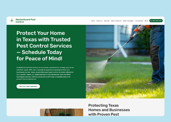 Revive Detailing landing page with the tagline 'Elevate the appearance and condition of your vehicle with Revive Detailing' with a picture of a shiny red car