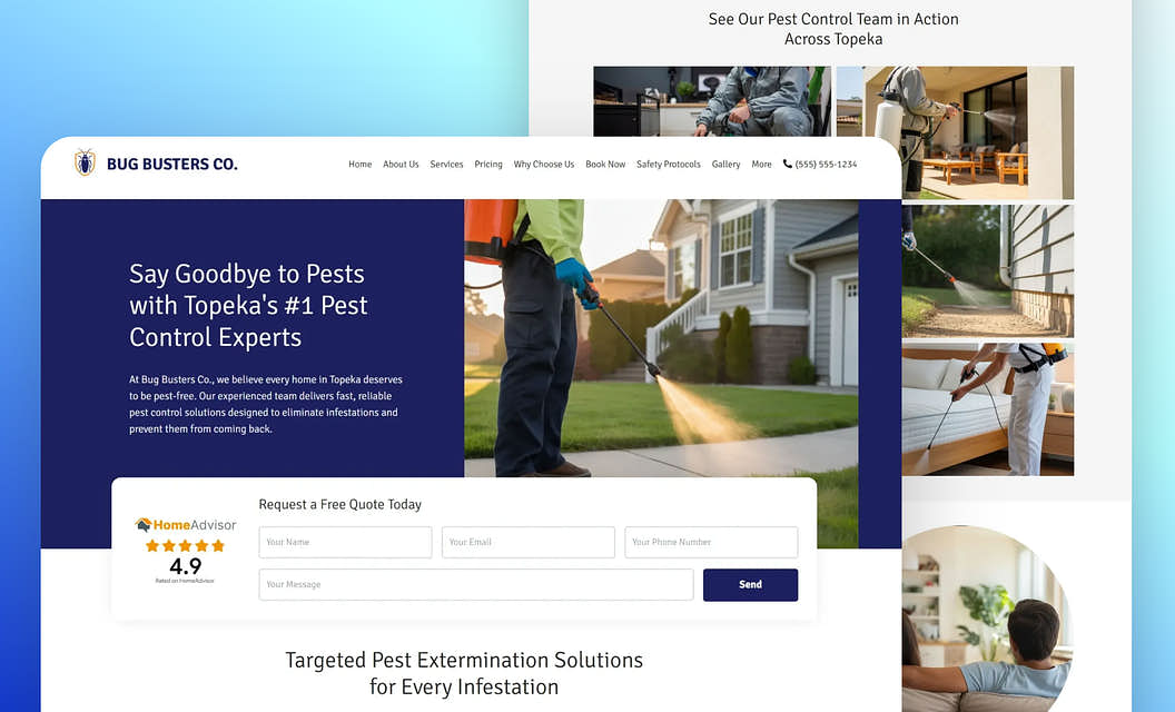 Bug Busters Co. Pest Control Website Template