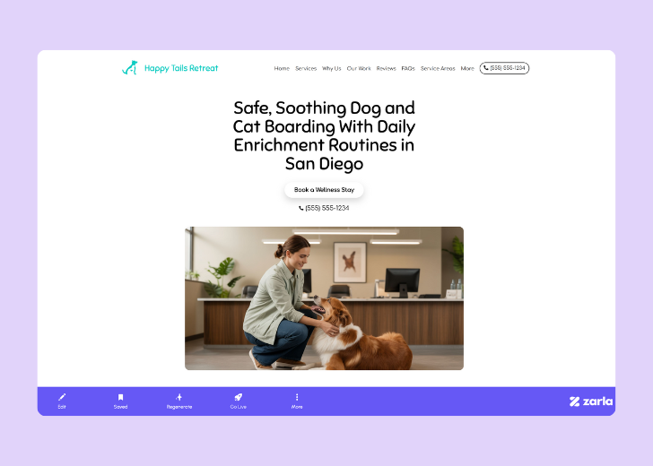Screenshot of Zarla Editor's UI for selecting fonts and color palettes and uploading custom images