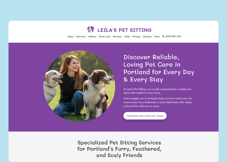 Revive Detailing landing page with the tagline 'Elevate the appearance and condition of your vehicle with Revive Detailing' with a picture of a shiny red car