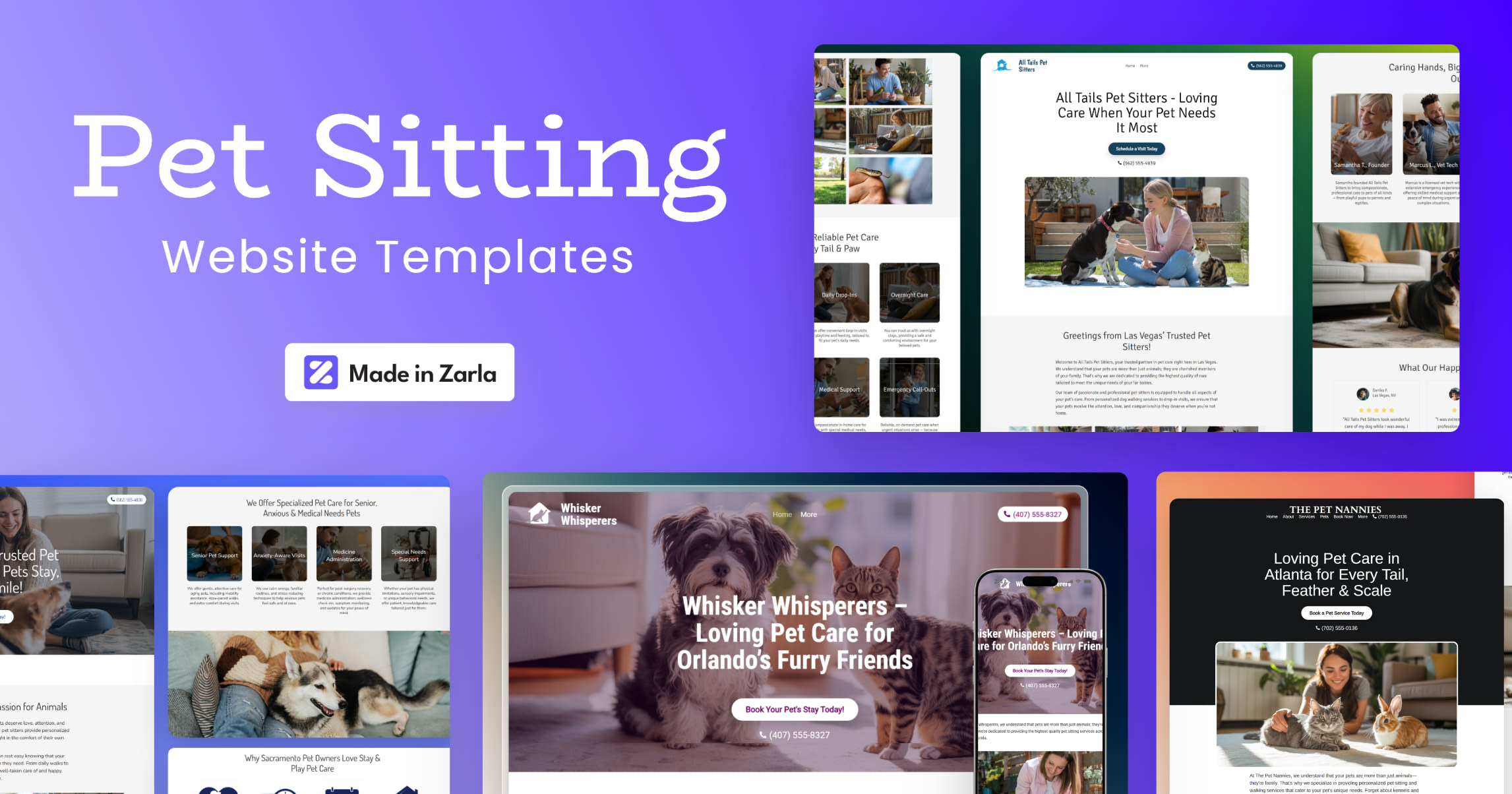 Best Pet Sitting Website Templates Custom Designs for Pet Sitters Zarla
