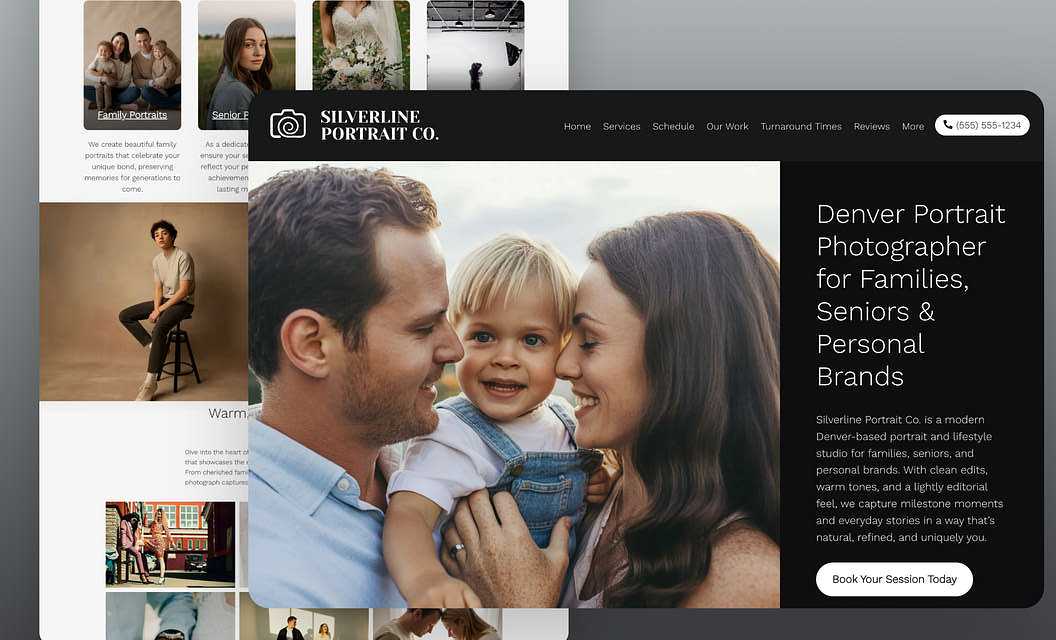 Silverline Portrait Co. - Photography Website Template