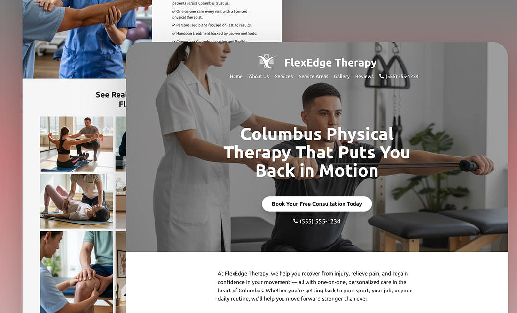 FlexEdge Therapy Physical Therapy Website Template