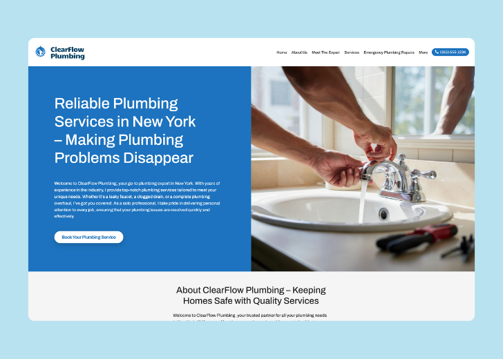 Revive Detailing landing page with the tagline 'Elevate the appearance and condition of your vehicle with Revive Detailing' with a picture of a shiny red car