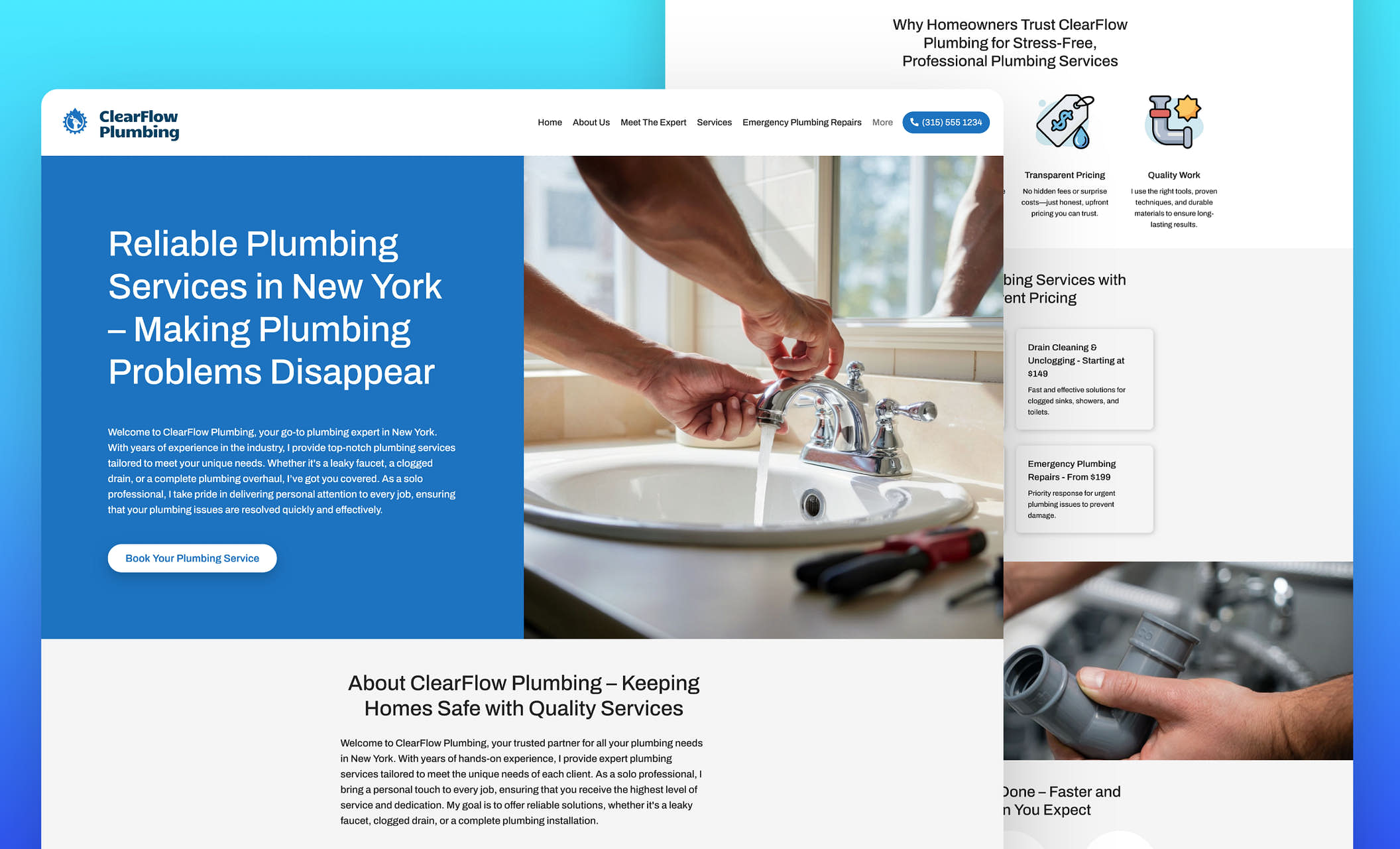 Plumbing Website Templates Free, MobileFriendly Designs for Plumbers