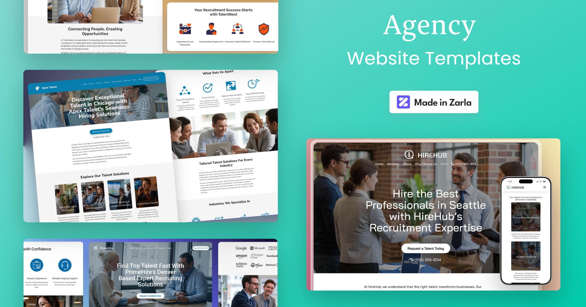 Recruitment Website Templates Free, Customizable & MobileReady Zarla