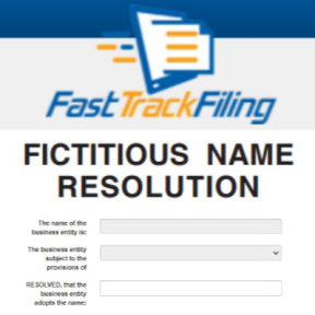 Register a fictitious business name.