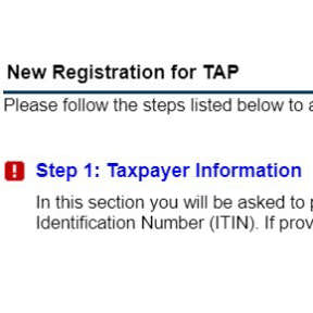 Register as a tax-paying entity with the Department of Revenue.