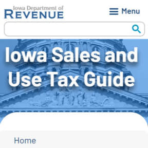 Register for Iowa sales tax.