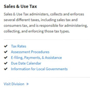 Register for sales and use tax.