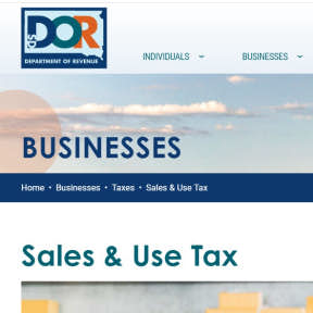 Register for sales and use tax.