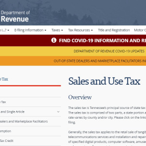 Register for sales and use tax.
