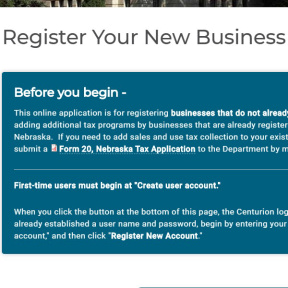 Register for sales tax.