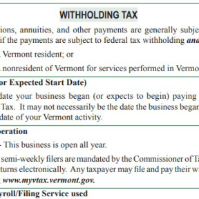 Register for withholding tax.