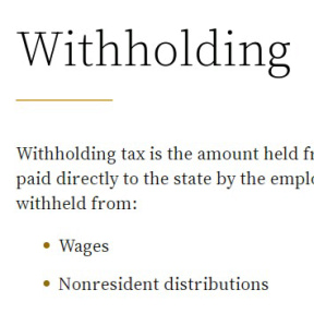 Register for withholding tax.