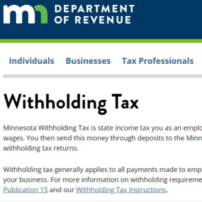 Register for Withholding Tax.