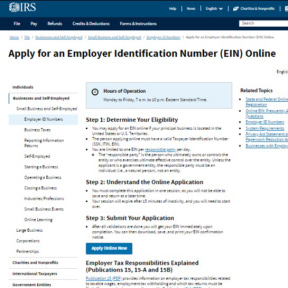 Register with the IRS.