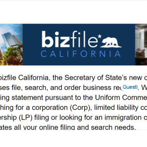 Register your business in California.