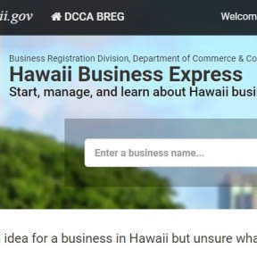 Register your business in Hawaii.