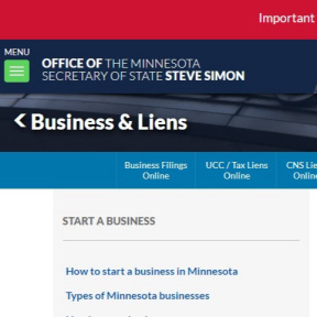 Register your business in Minnesota.