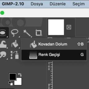 Renk Geçişi Aracını seçin.