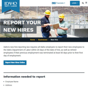 Report all new hires.