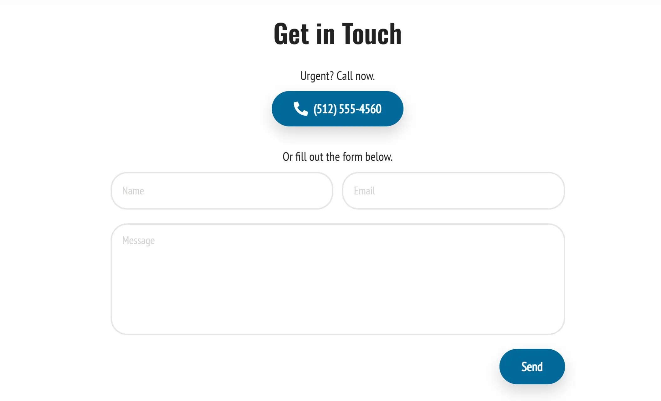 Revive Windows' website displaying the contact form