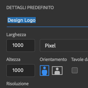 Rinomina il tuo documento.