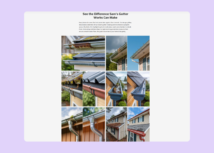 Gallery section titled 'Explore Our Stunning Home Remodeling Projects' with a gallery of 6 images of wooden-themed interior design in a masonry grid layout