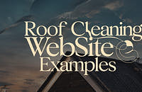 Stylized image of a roof with a background of clouds over a sunset.