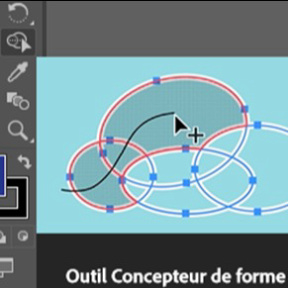 Sélectionnez l'outil "Concepteur de forme".
