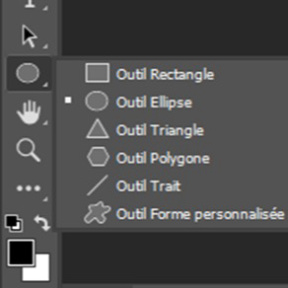 Sélectionnez un outil Forme.