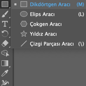 Şekil Aracını seçin.