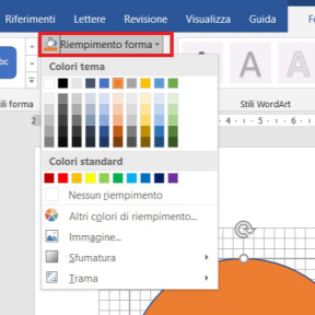Scegli il colore dello sfondo.