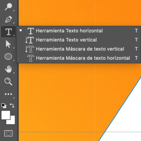 Selecciona la herramienta Texto.