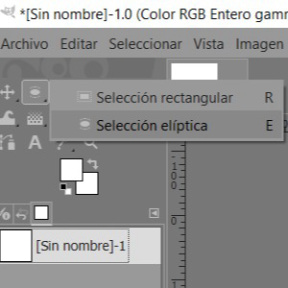 Selecciona la herramienta de selección de elipse.