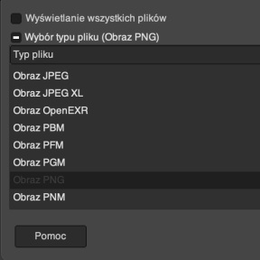 Wybierz format pliku.