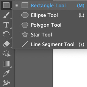 Selecciona la herramienta de Forma.