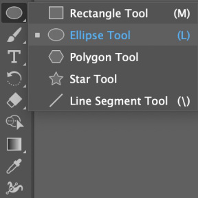 Selecciona la herramienta de forma.