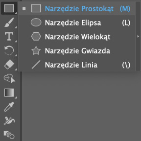 Wybierz narzędzie „Kształt”.