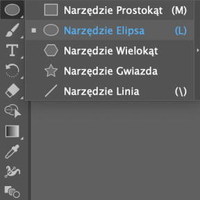 Wybierz narzędzie „Kształt”.