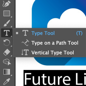 Selecciona la herramienta de Texto.