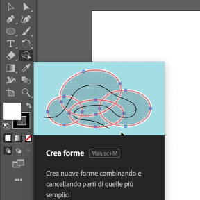Seleziona lo Strumento Crea Forme.