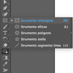 Seleziona lo Strumento Forma.